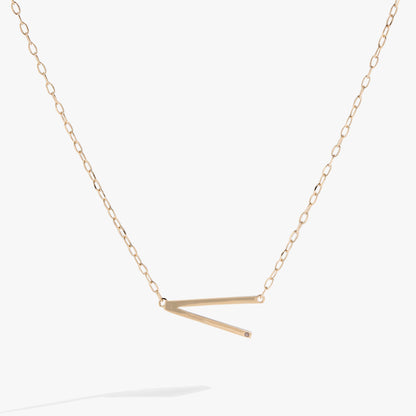 Initial V Precious Elongated Necklace ALEX AND ANI