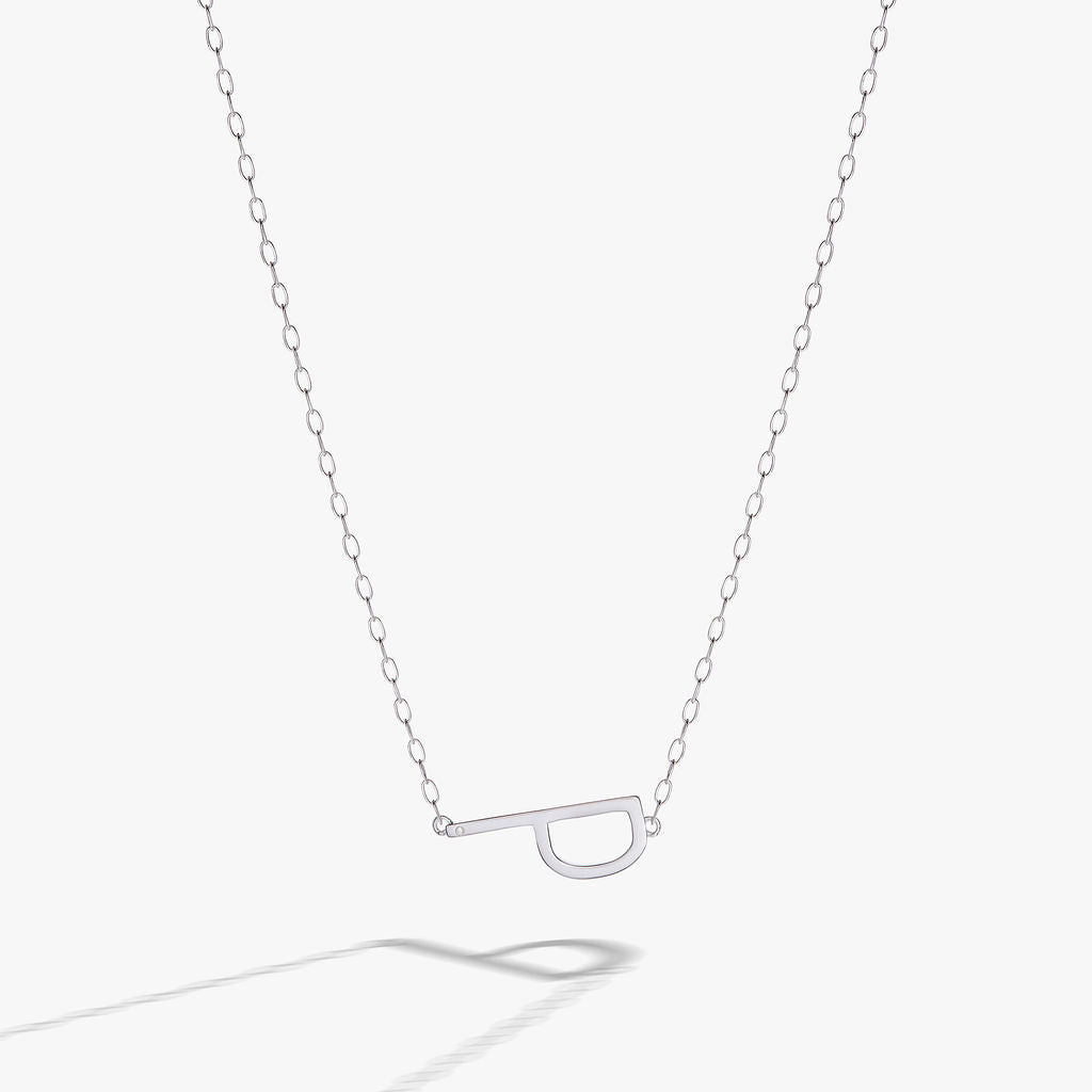 Initial P Precious Elongated Necklace ALEX AND ANI