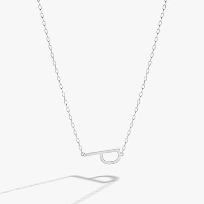Initial P Precious Elongated Necklace ALEX AND ANI