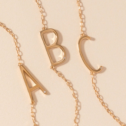 Initial C Precious Elongated Necklace ALEX AND ANI