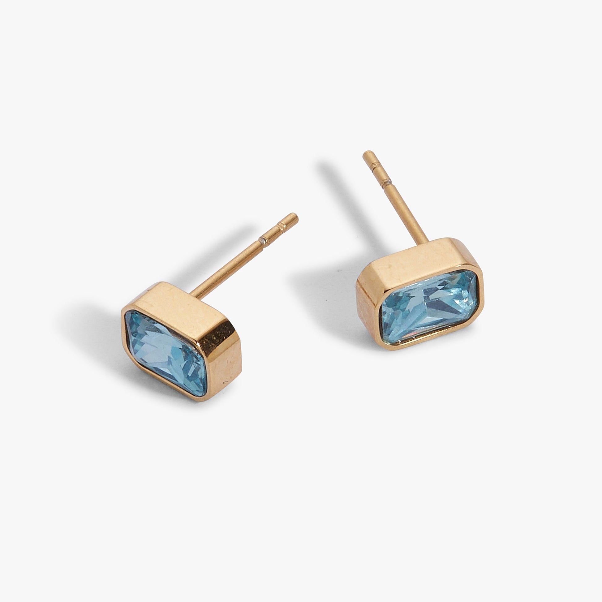 March Emerald-Cut Birthstone Stud ALEX AND ANI