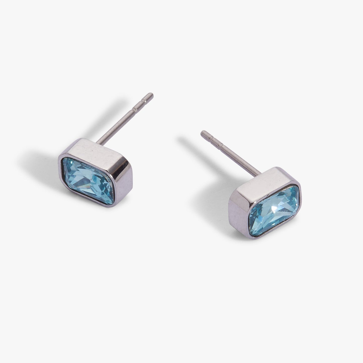 March Emerald-Cut Birthstone Stud ALEX AND ANI