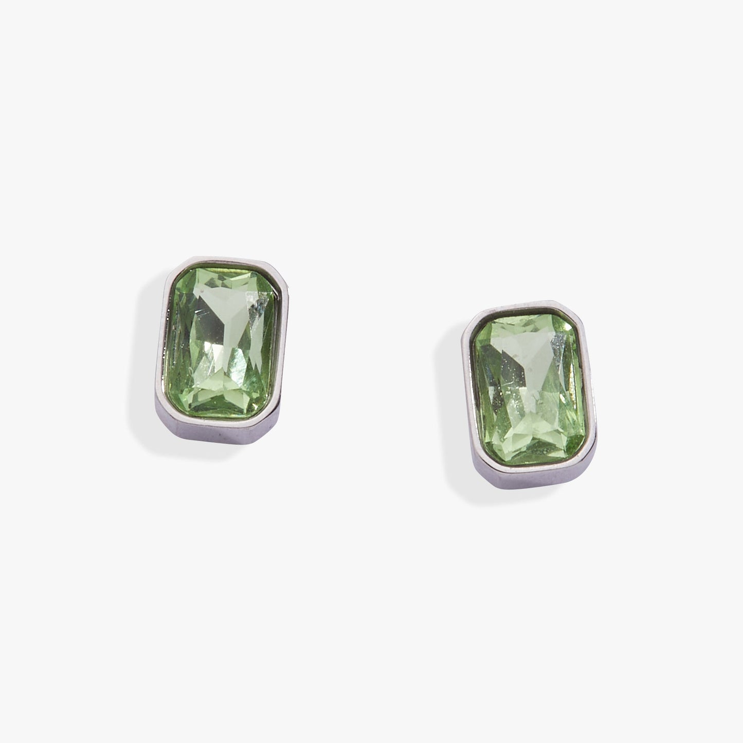 August Emerald-Cut Birthstone Stud Earrings ALEX AND ANI