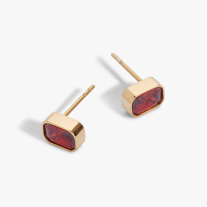 January Emerald-Cut Birthstone Stud ALEX AND ANI