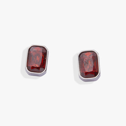 January Emerald-Cut Birthstone Stud ALEX AND ANI