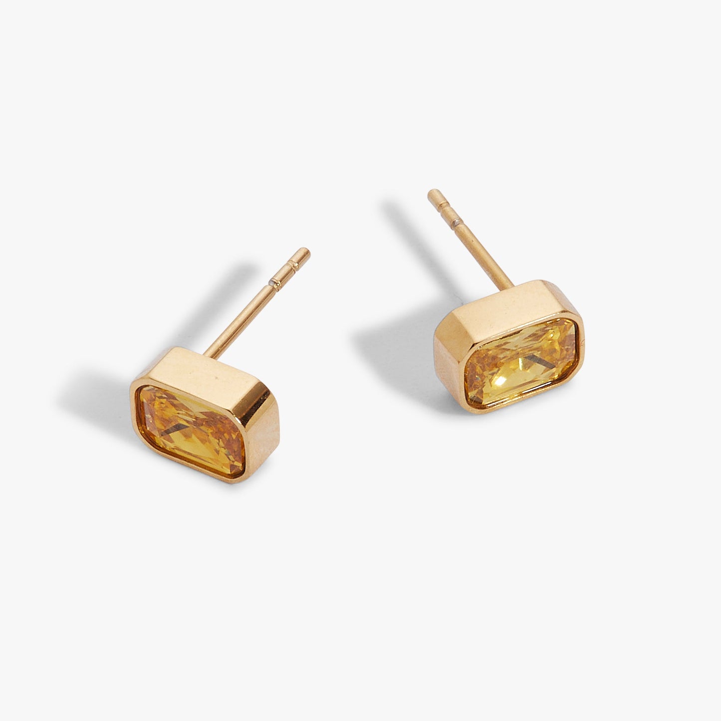 November Emerald-Cut Birthstone Stud Earrings ALEX AND ANI