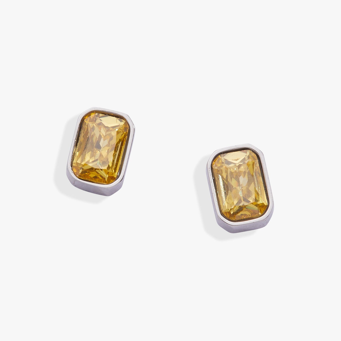 November Emerald-Cut Birthstone Stud Earrings ALEX AND ANI