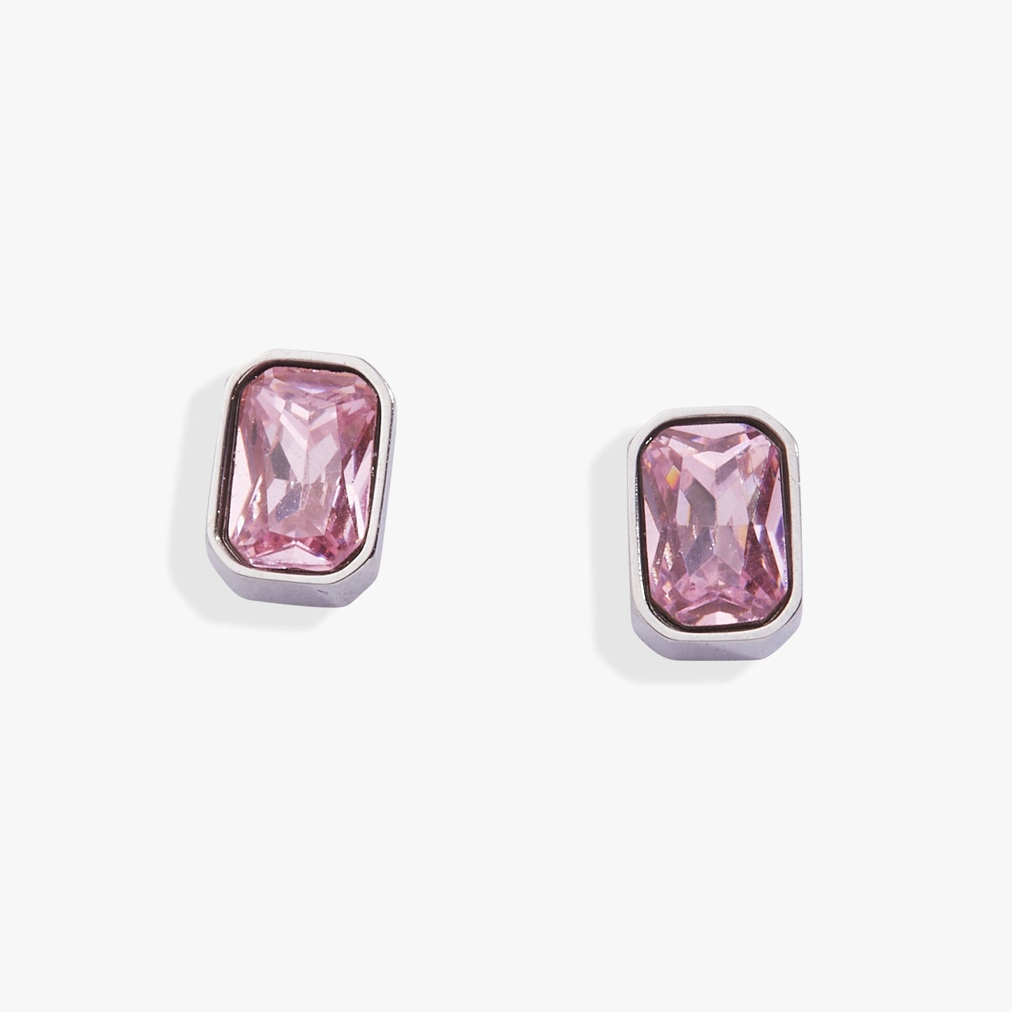 October Emerald-Cut Birthstone Stud Earrings ALEX AND ANI
