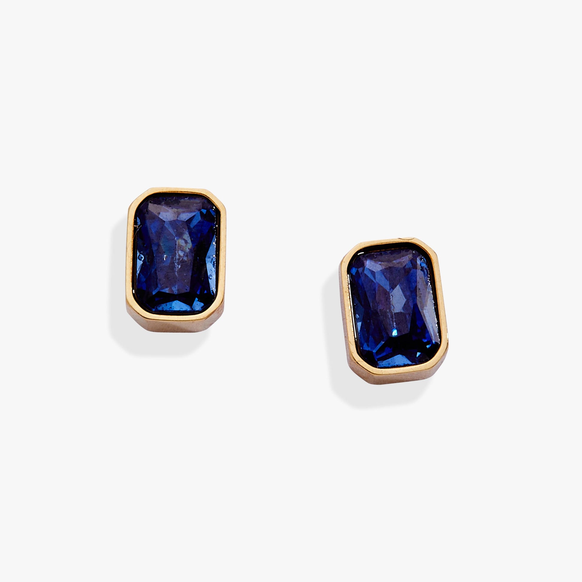 September Emerald-Cut Birthstone Stud Earrings ALEX AND ANI