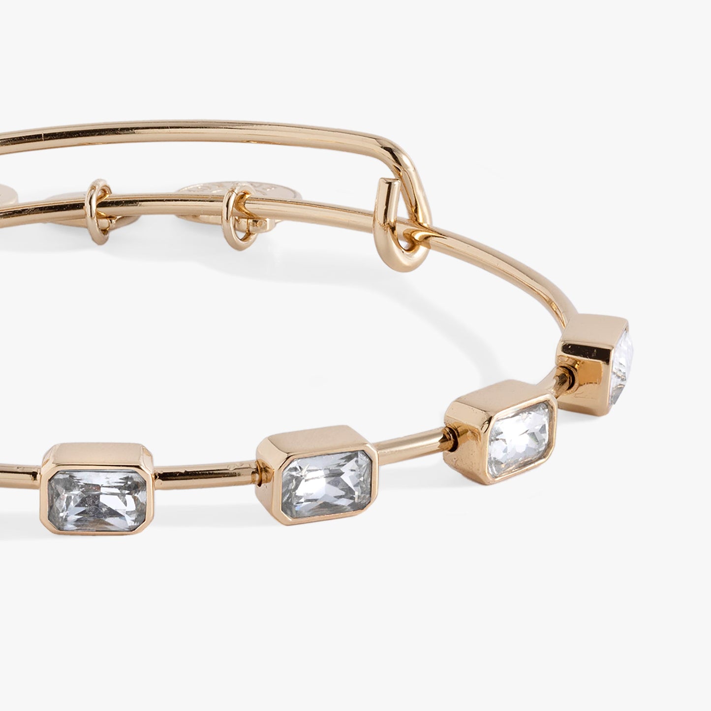 April Birthstone Emerald Cut Bangle ALEX AND ANI