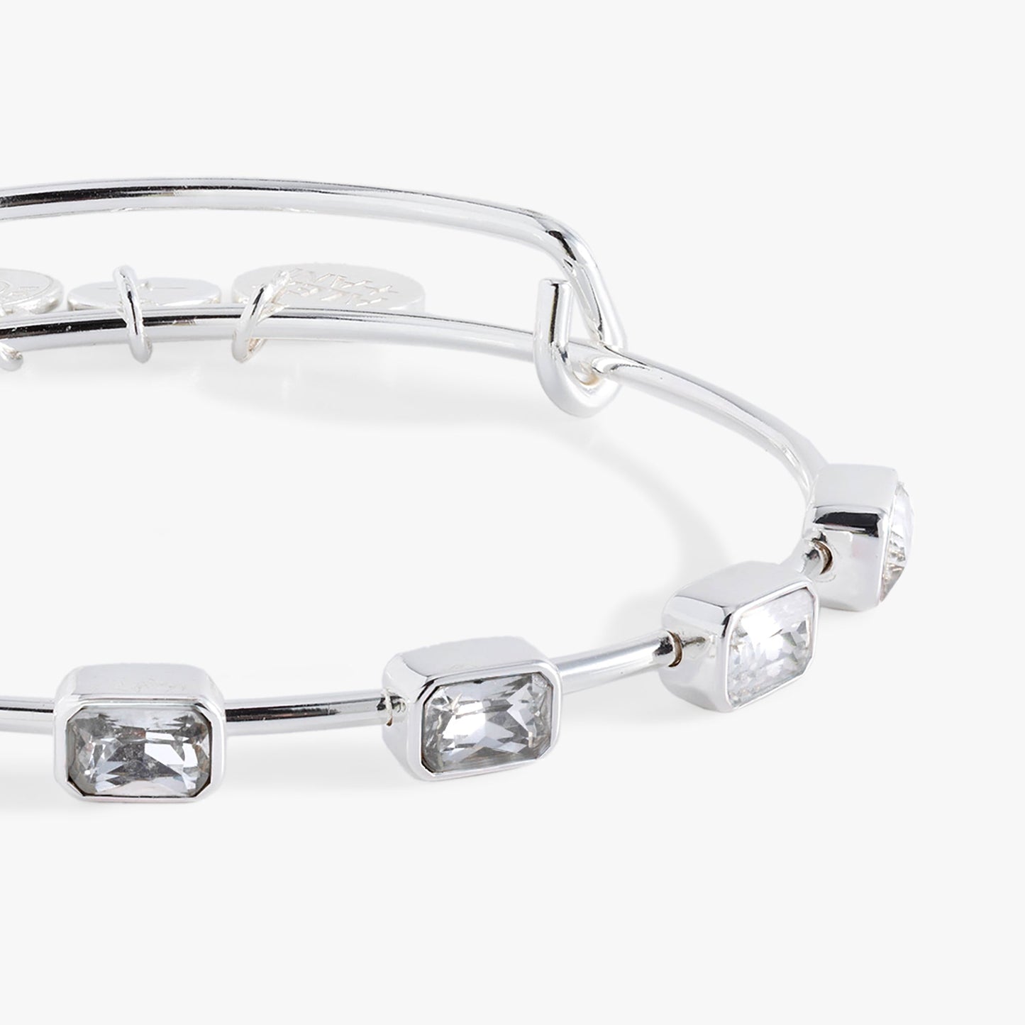 April Birthstone Emerald Cut Bangle ALEX AND ANI