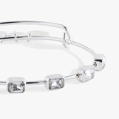 April Birthstone Emerald Cut Bangle ALEX AND ANI
