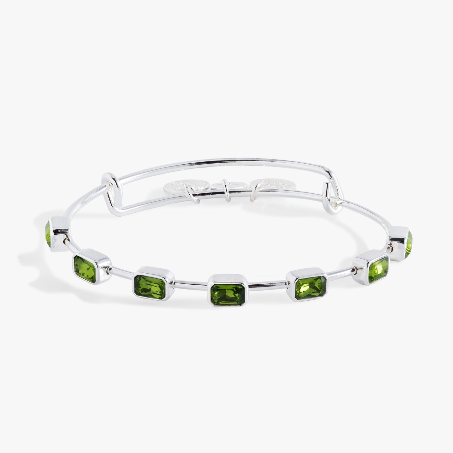 August Birthstone Emerald Cut Bangle ALEX AND ANI