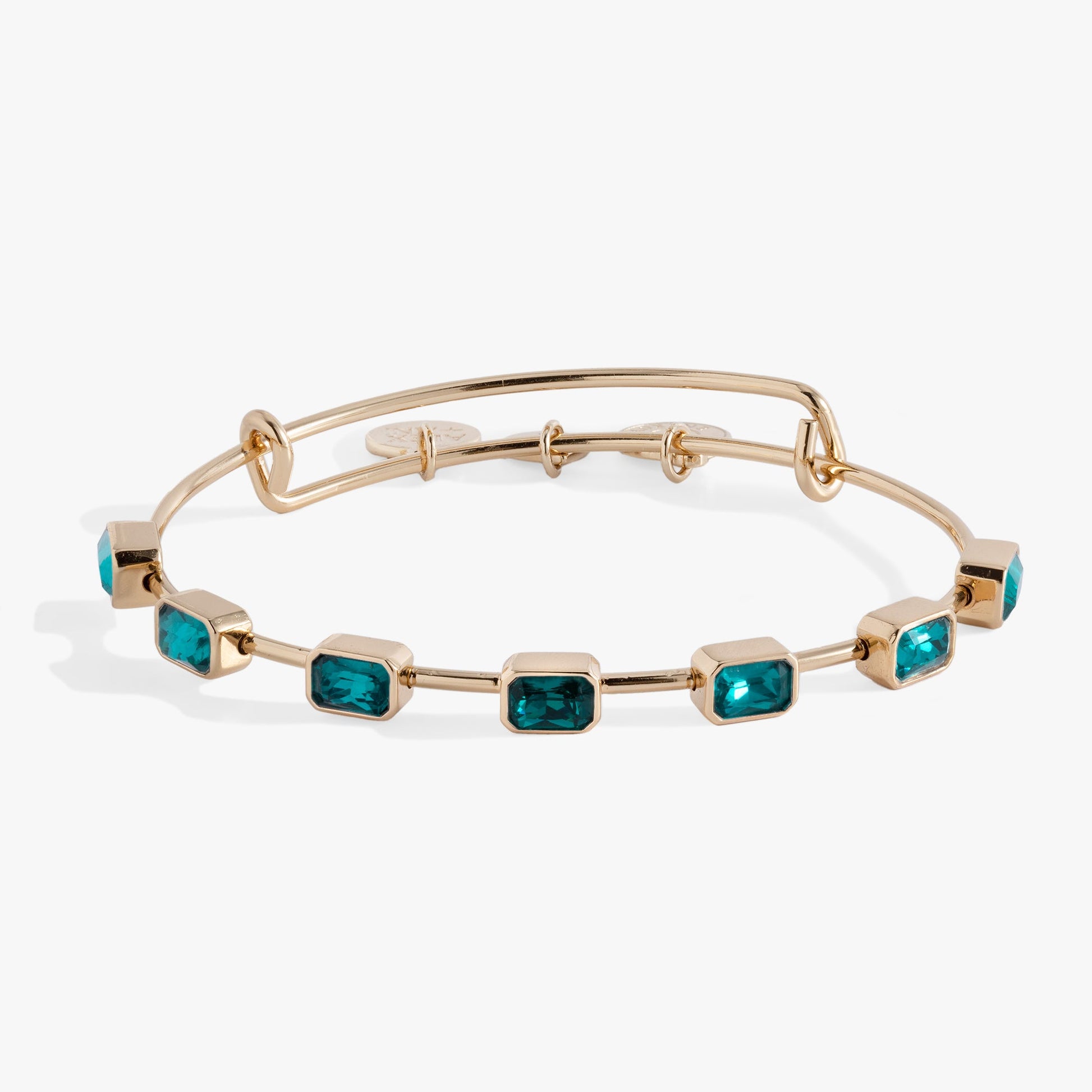 December Birthstone Emerald Cut Bangle ALEX AND ANI