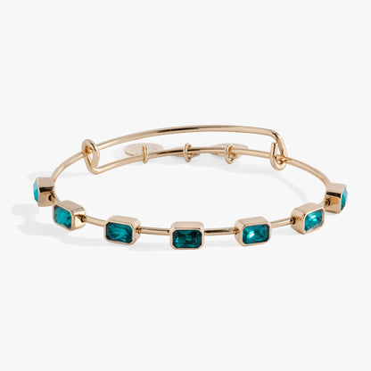 December Birthstone Emerald Cut Bangle ALEX AND ANI