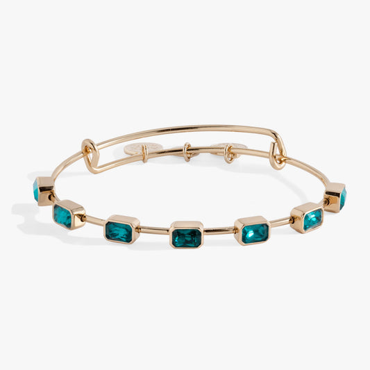 December Birthstone Emerald Cut Bangle ALEX AND ANI