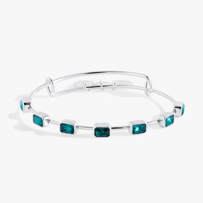 December Birthstone Emerald Cut Bangle ALEX AND ANI