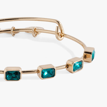 December Birthstone Emerald Cut Bangle ALEX AND ANI