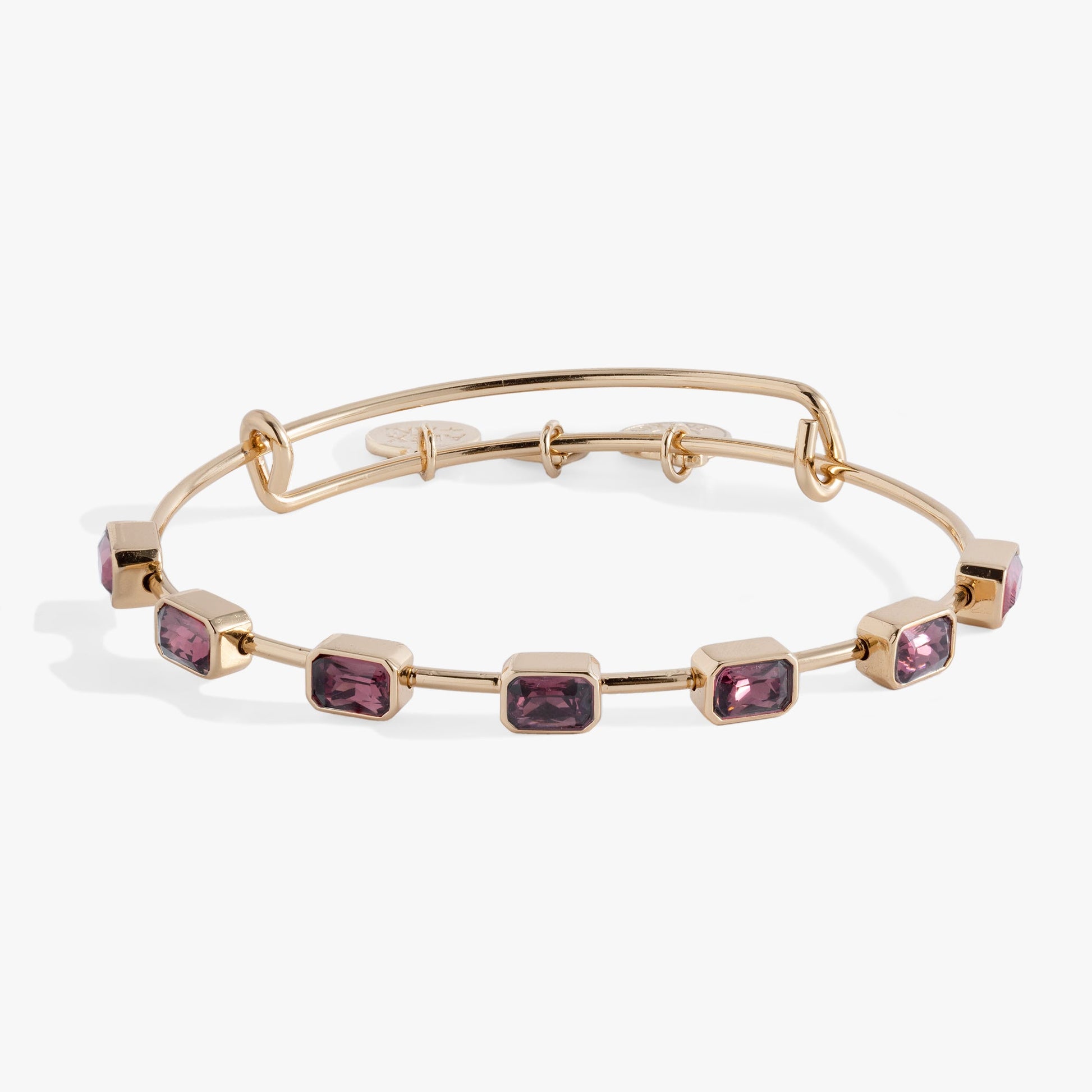 February Birthstone Emerald Cut Bangle ALEX AND ANI