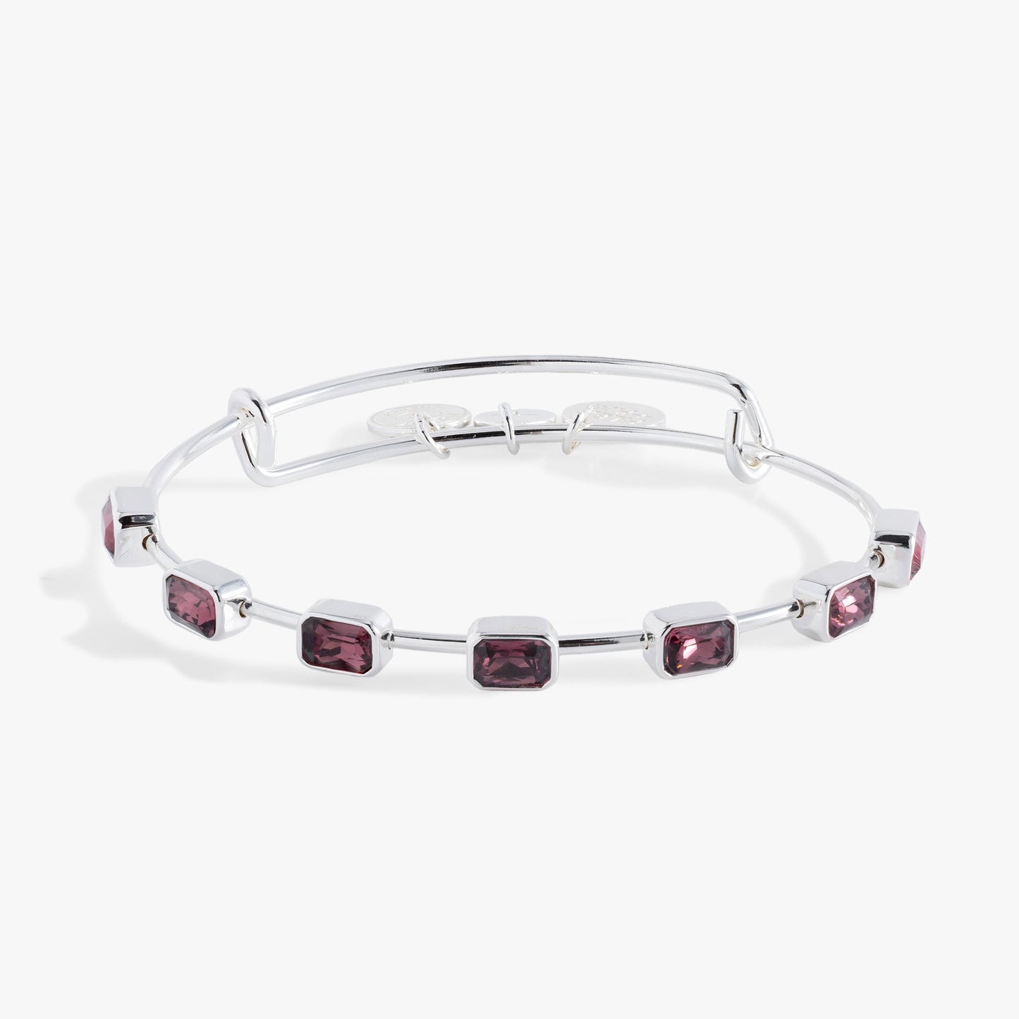 February Birthstone Emerald Cut Bangle ALEX AND ANI