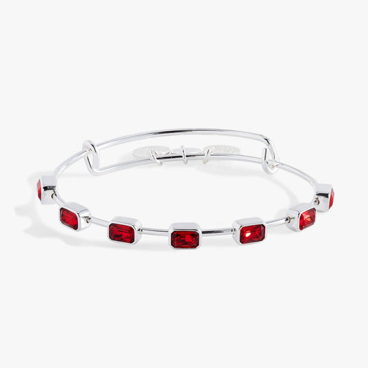 January Birthstone Emerald Cut Bangle ALEX AND ANI