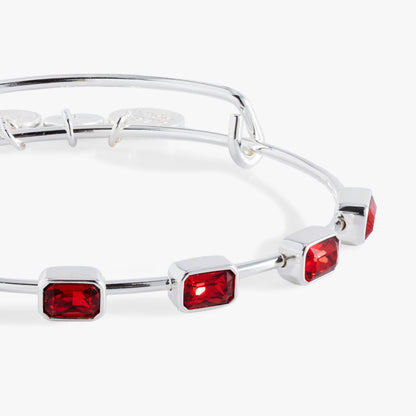 January Birthstone Emerald Cut Bangle ALEX AND ANI