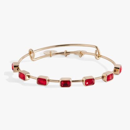 July Birthstone Emerald Cut Bangle ALEX AND ANI