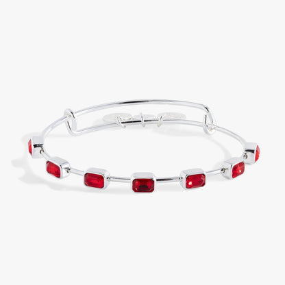 July Birthstone Emerald Cut Bangle ALEX AND ANI