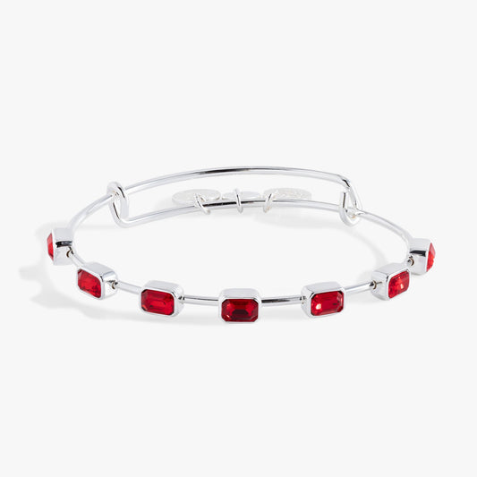 July Birthstone Emerald Cut Bangle ALEX AND ANI