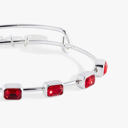 July Birthstone Emerald Cut Bangle ALEX AND ANI