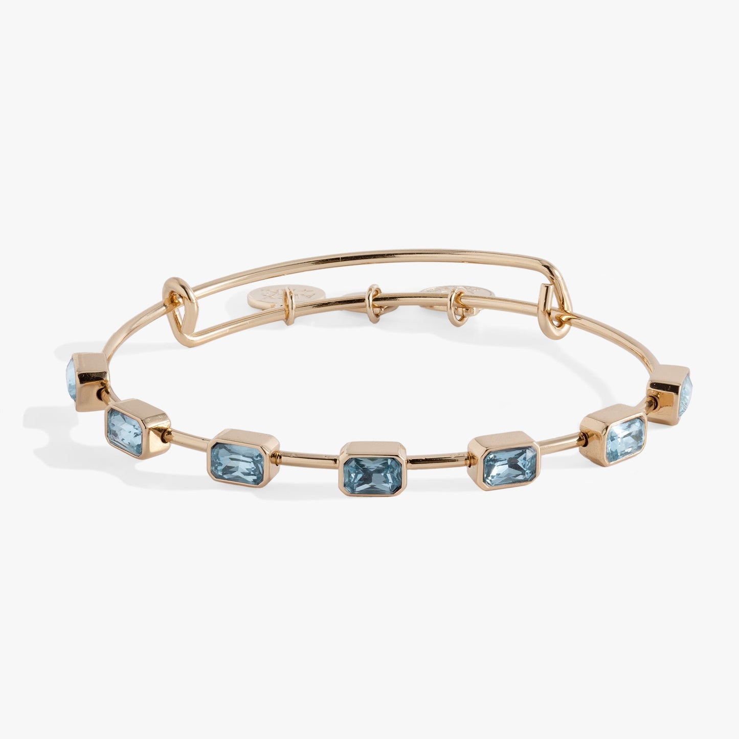 March Birthstone Emerald Cut Bangle ALEX AND ANI