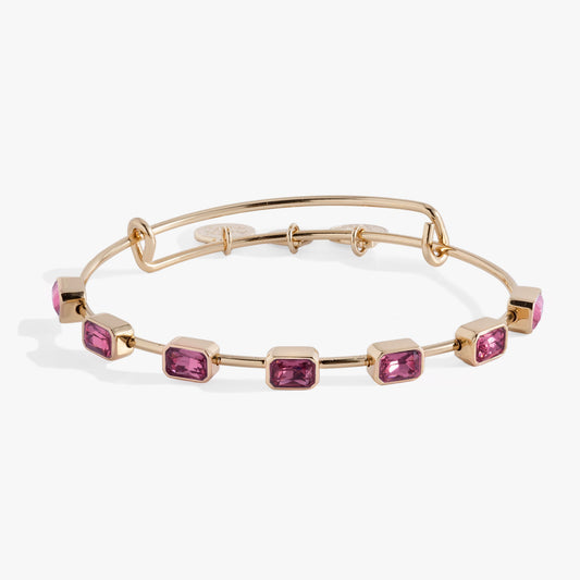 October Birthstone Emerald Cut Bangle ALEX AND ANI