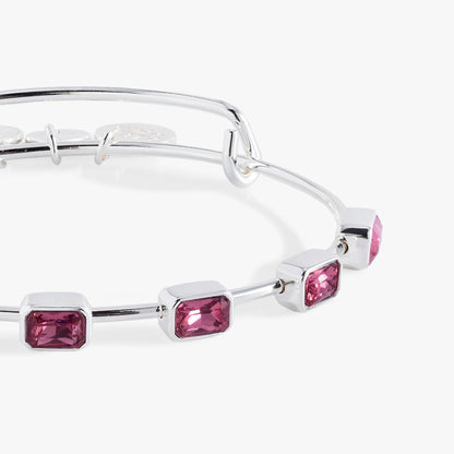 October Birthstone Emerald Cut Bangle ALEX AND ANI