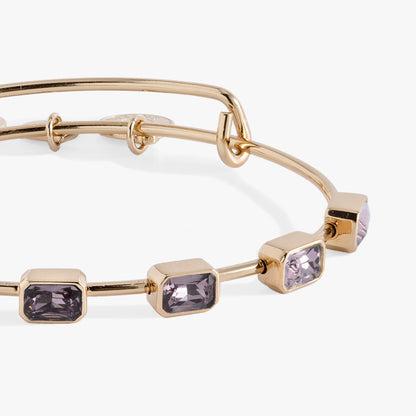 June Birthstone Emerald Cut Bangle ALEX AND ANI