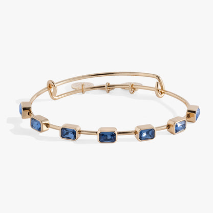 September Birthstone Emerald Cut Bangle ALEX AND ANI