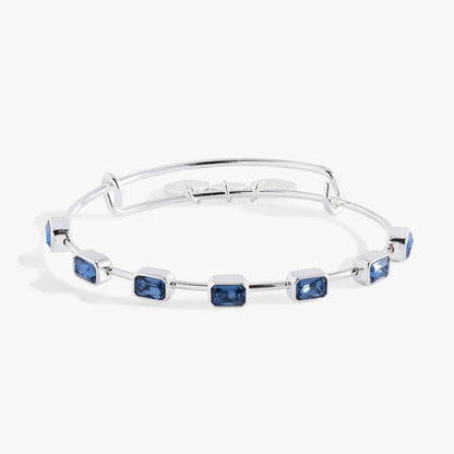September Birthstone Emerald Cut Bangle ALEX AND ANI