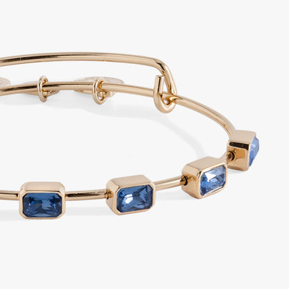 September Birthstone Emerald Cut Bangle ALEX AND ANI