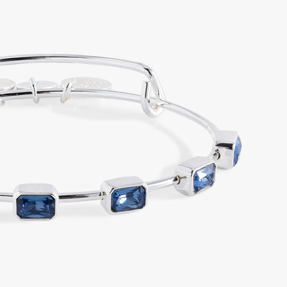 September Birthstone Emerald Cut Bangle ALEX AND ANI