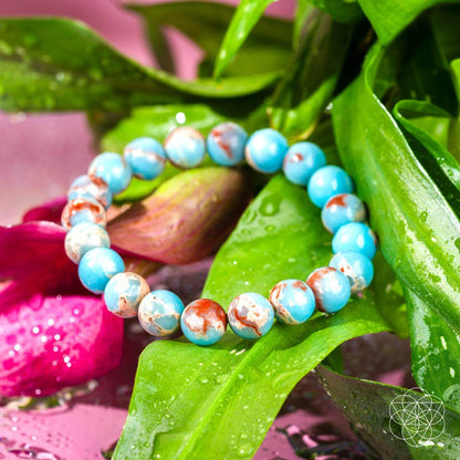Empath’s Shield - Aqua Terra Jasper Bracelet Conscious Items