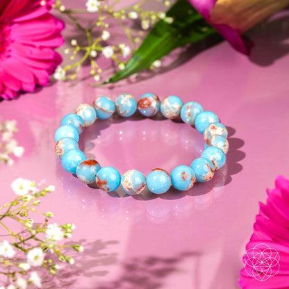 Empath’s Shield - Aqua Terra Jasper Bracelet Conscious Items