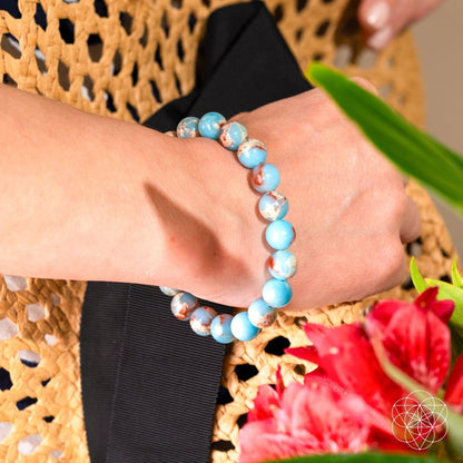 Empath’s Shield - Aqua Terra Jasper Bracelet Conscious Items