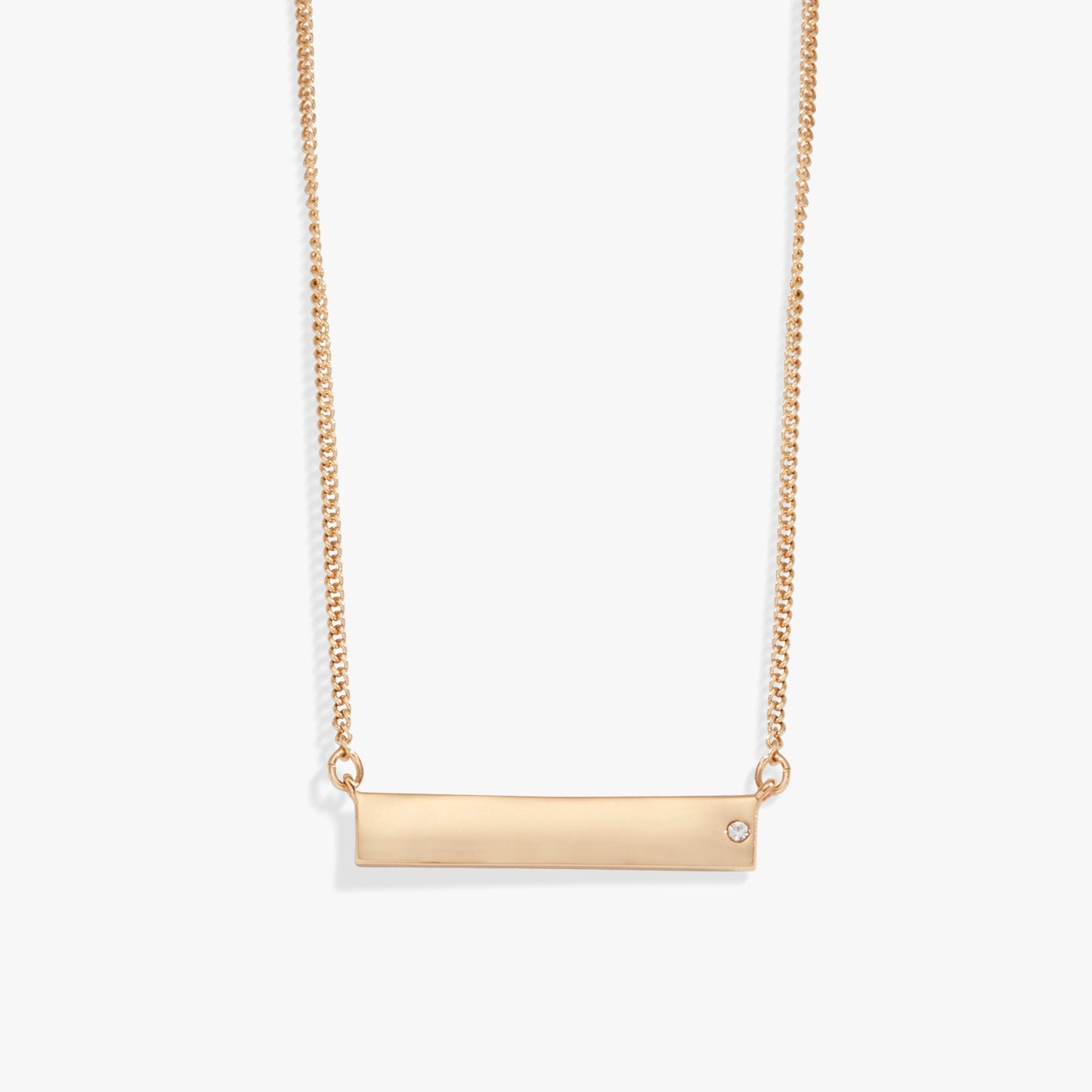 Bar Necklace with Crystal Accent ALEX AND ANI