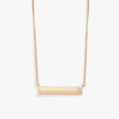 Bar Necklace with Crystal Accent ALEX AND ANI