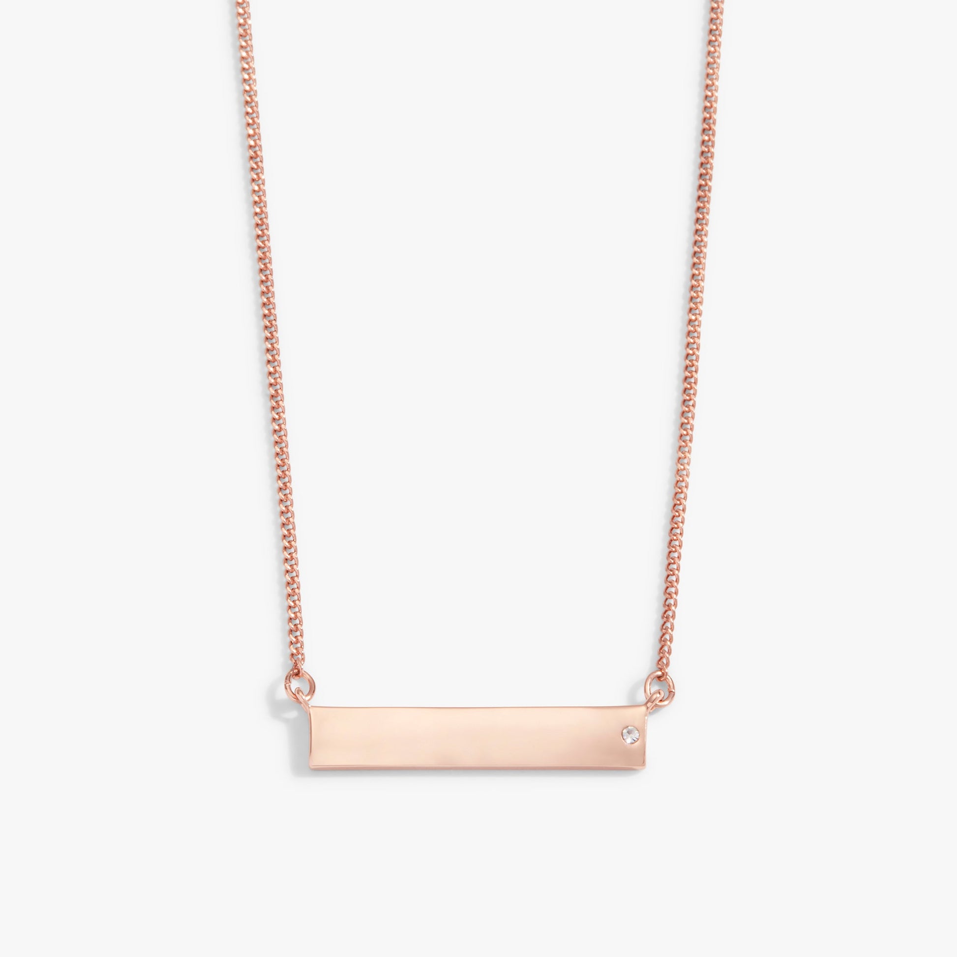 Bar Necklace with Crystal Accent ALEX AND ANI