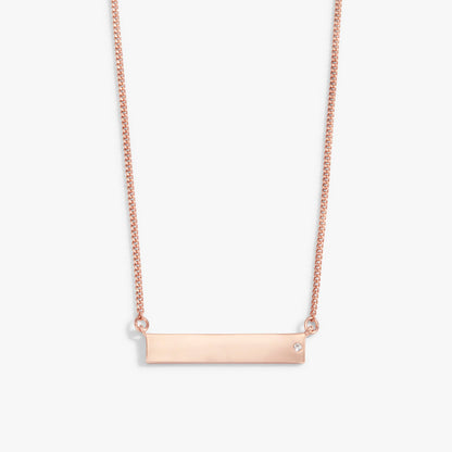 Bar Necklace with Crystal Accent ALEX AND ANI