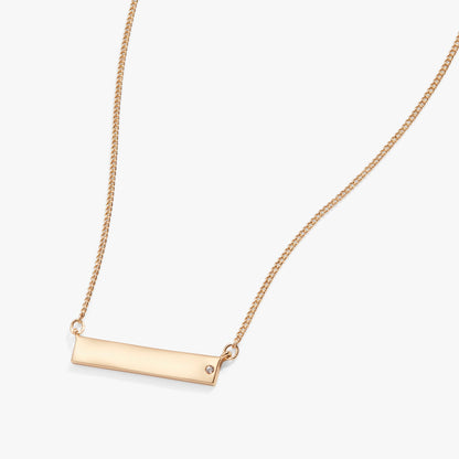 Bar Necklace with Crystal Accent ALEX AND ANI