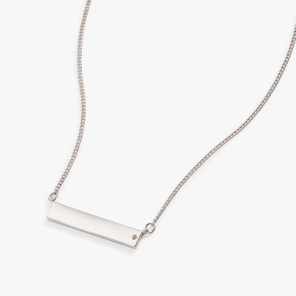 Bar Necklace with Crystal Accent ALEX AND ANI
