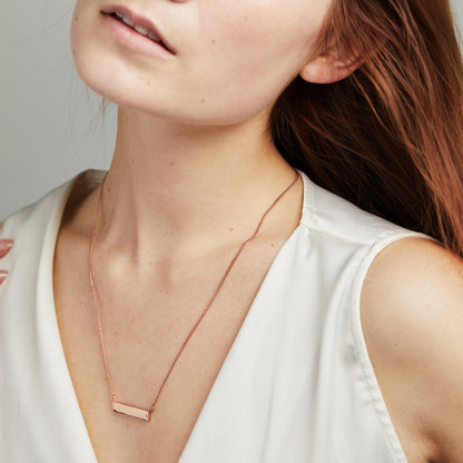 Bar Necklace with Crystal Accent ALEX AND ANI