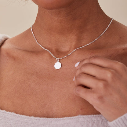 Small Circle Charm Necklace, 19'' ALEX AND ANI