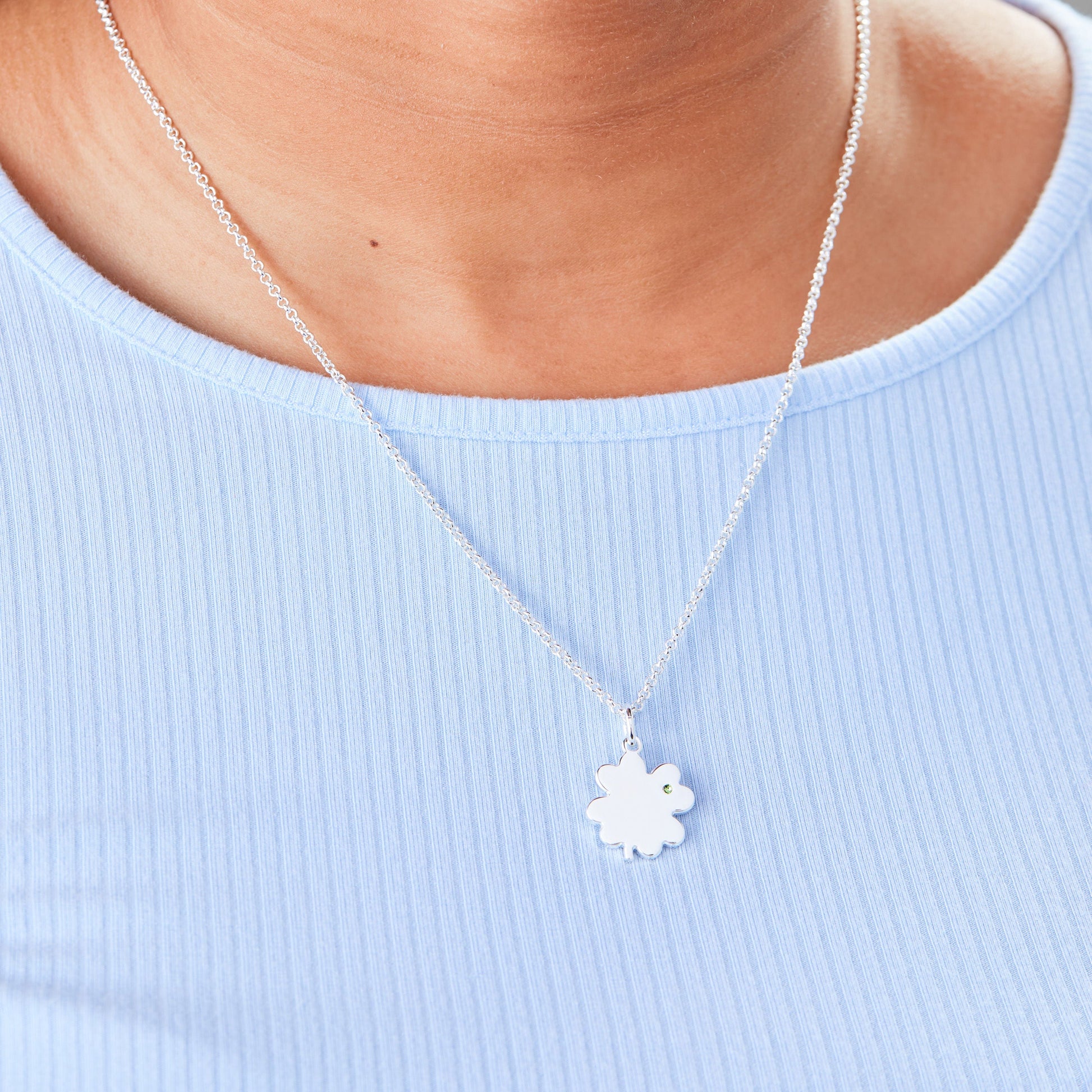 Four-Leaf Clover Necklace, 21" ALEX AND ANI